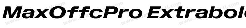 MaxOffcPro ExtraboldItalic字体转换